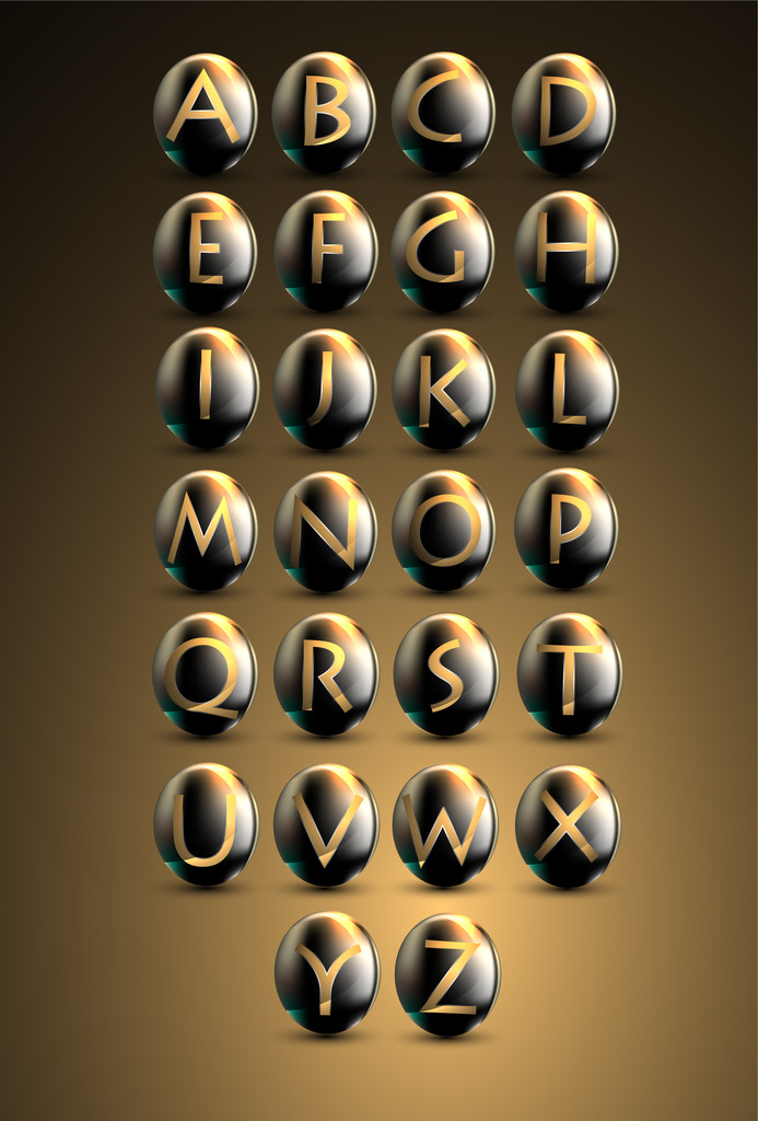 Vector lettertype. vectorillustratie  - Vector, afbeelding