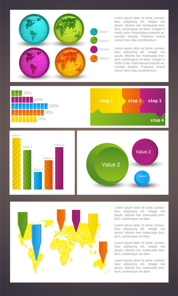 Elementy biznes infographic, ilustracji wektorowych  - Wektor, obraz
