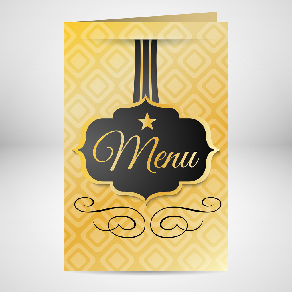 Carta de diseño del menú del restaurante
 - Vector, imagen