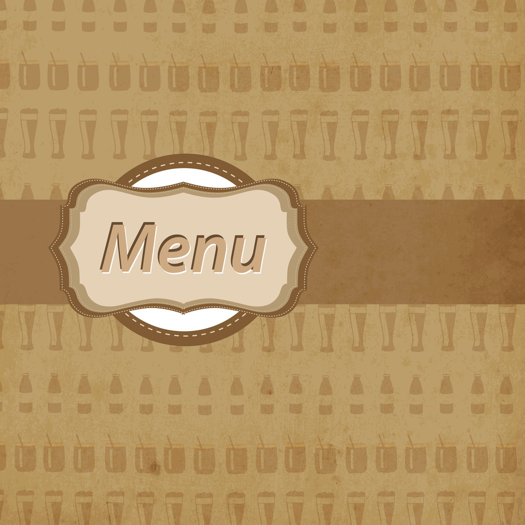 Étterem étlap tervezése - Vektor, kép