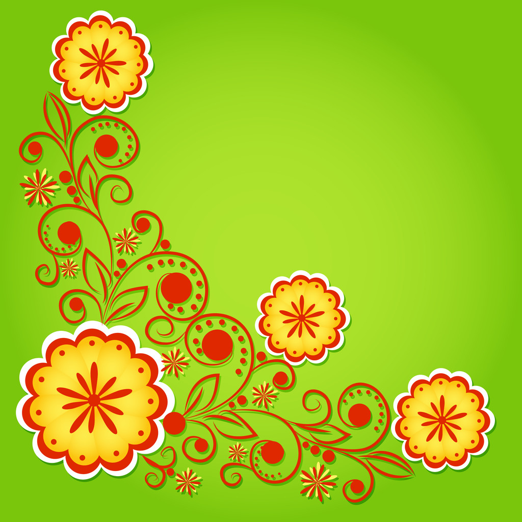 Vector floral fondo diseño
 - Vector, imagen