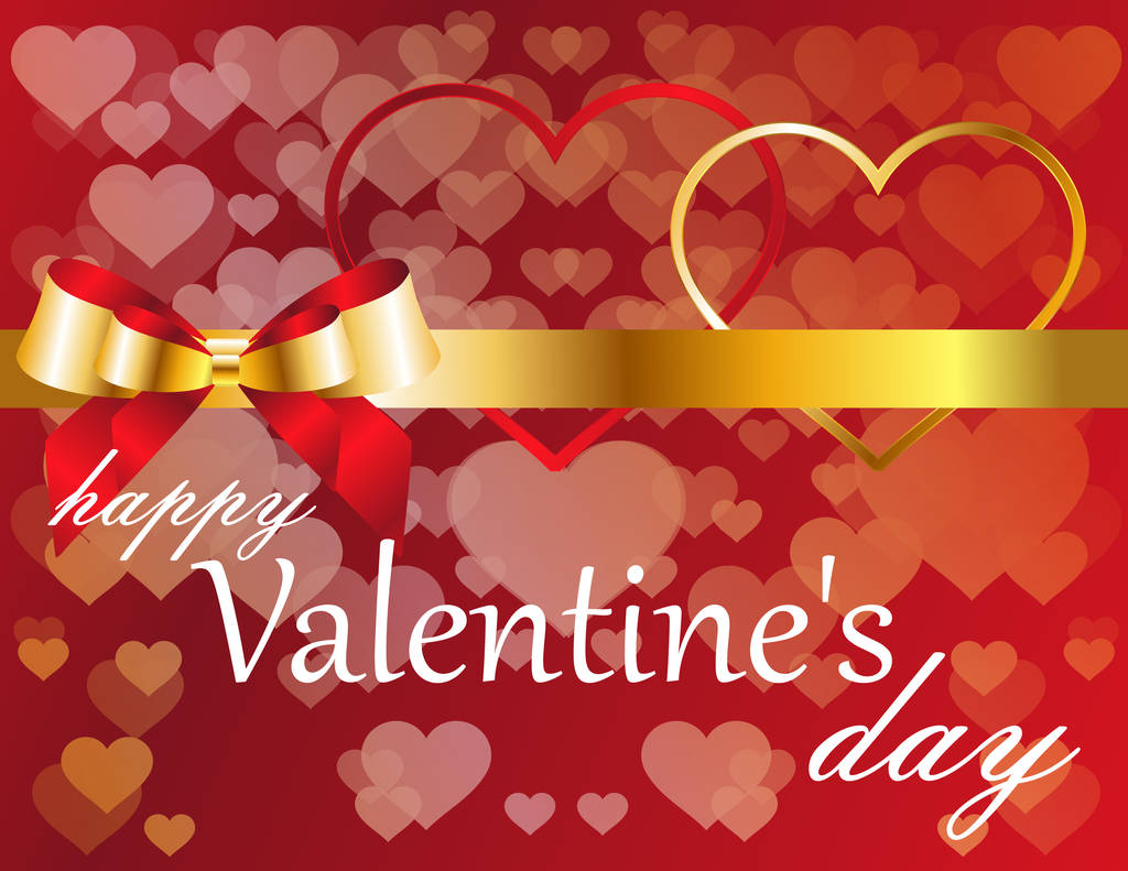 Šťastný Valentýn dní karty   - Vektor, obrázek