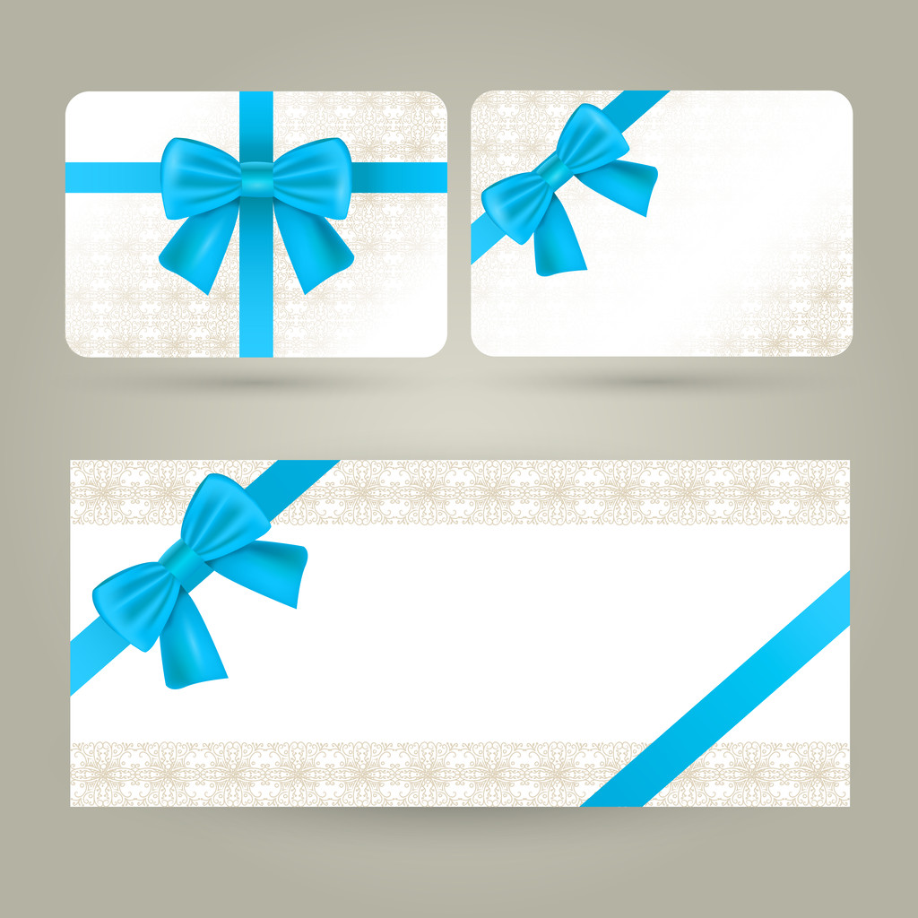 Gift cards and certificate - Wektor, obraz