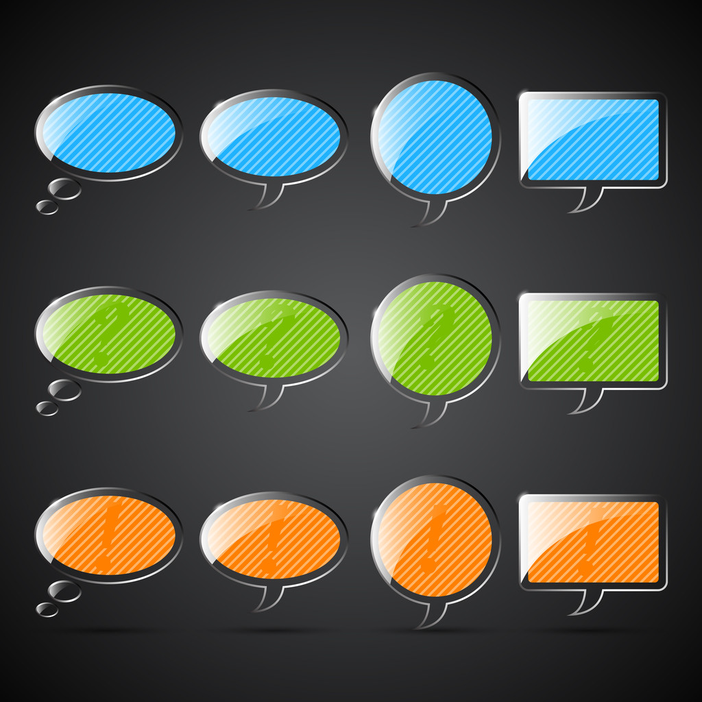 Web blank buttons, vector illustration  - Vector, Image
