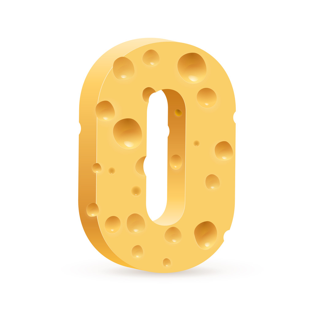 Dígitos de queso
 - Vector, imagen