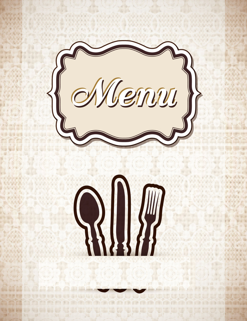 Ресторан в стиле ретро, векторные иллюстрации
 - Вектор,изображение