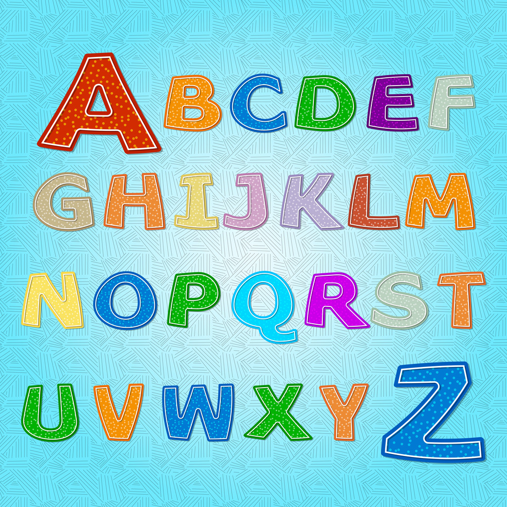 Vetor alfabeto contrariamente, ilustração vetorial
  - Vetor, Imagem