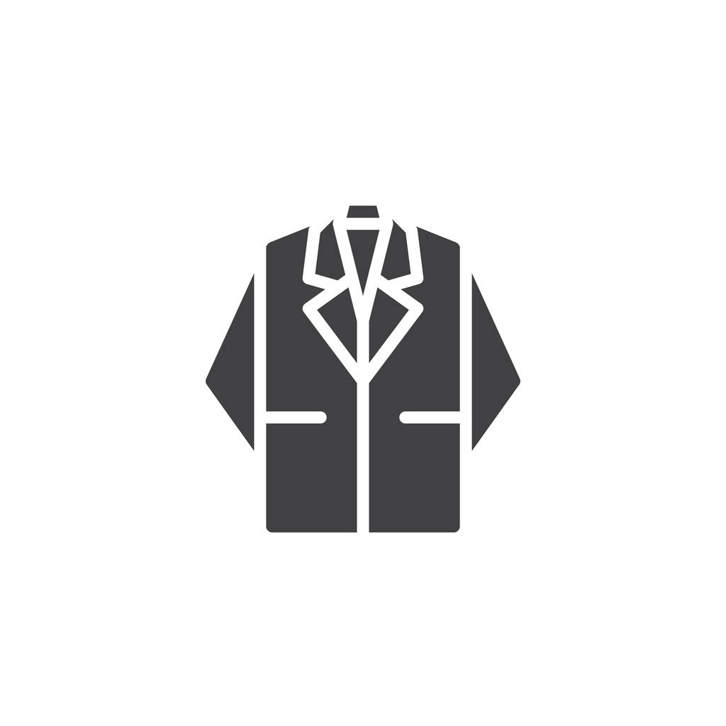 Anzug-Symbol-Vektor, gefülltes flaches Zeichen, solides Piktogramm auf weiß isoliert. Symbol, Logo-Abbildung - Vektor, Bild