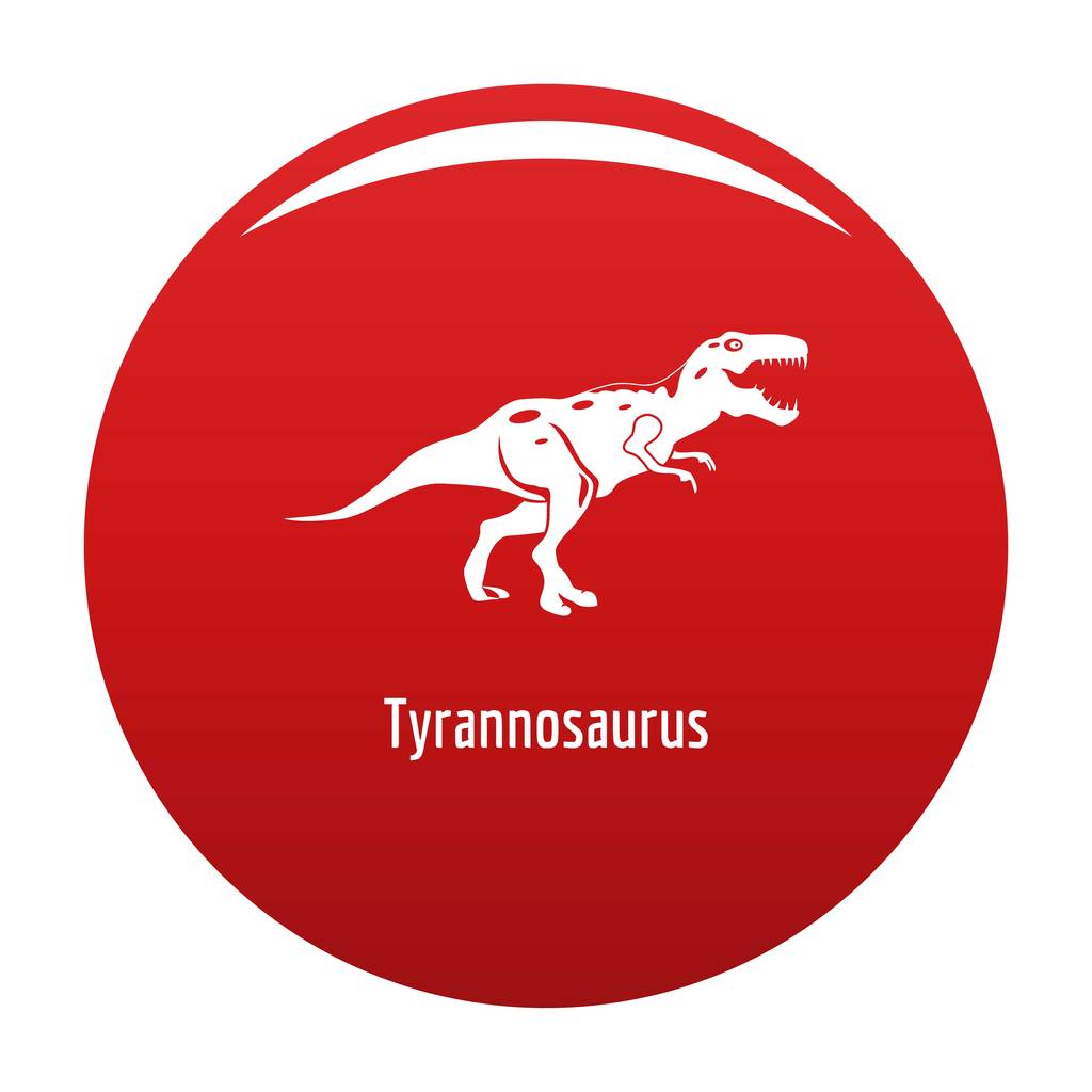 Červená Tyrannosaurus vektorové ikony - Vektor, obrázek