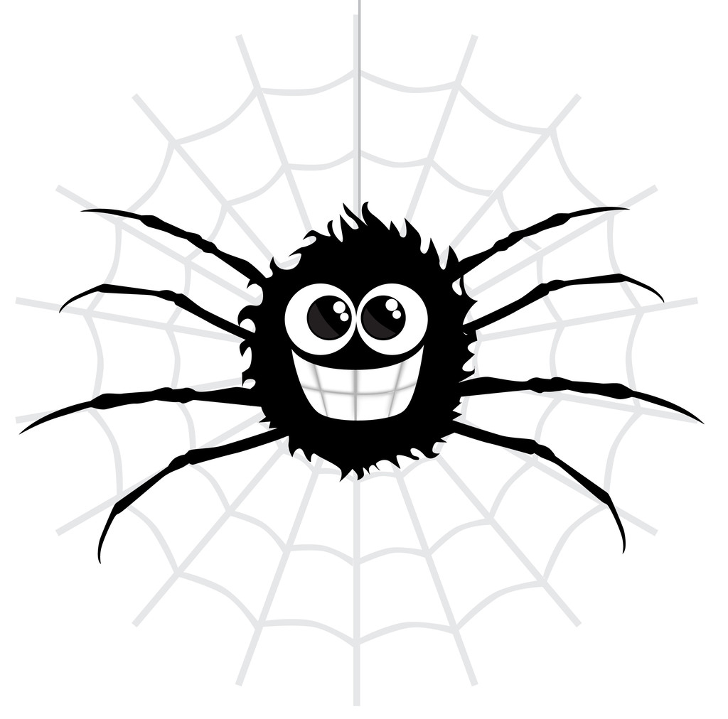 Cartoon spider - Vektor, obrázek