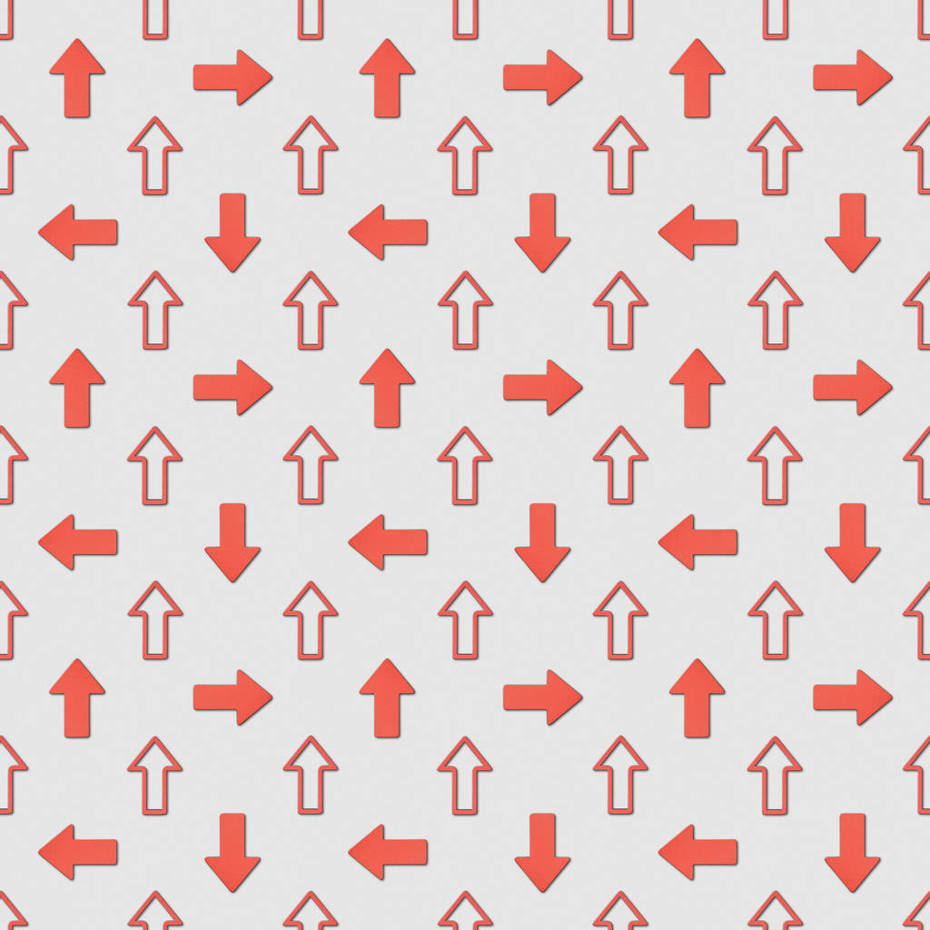 collage de différents pointeurs rouges sur fond gris, motif de fond sans couture
 - Photo, image
