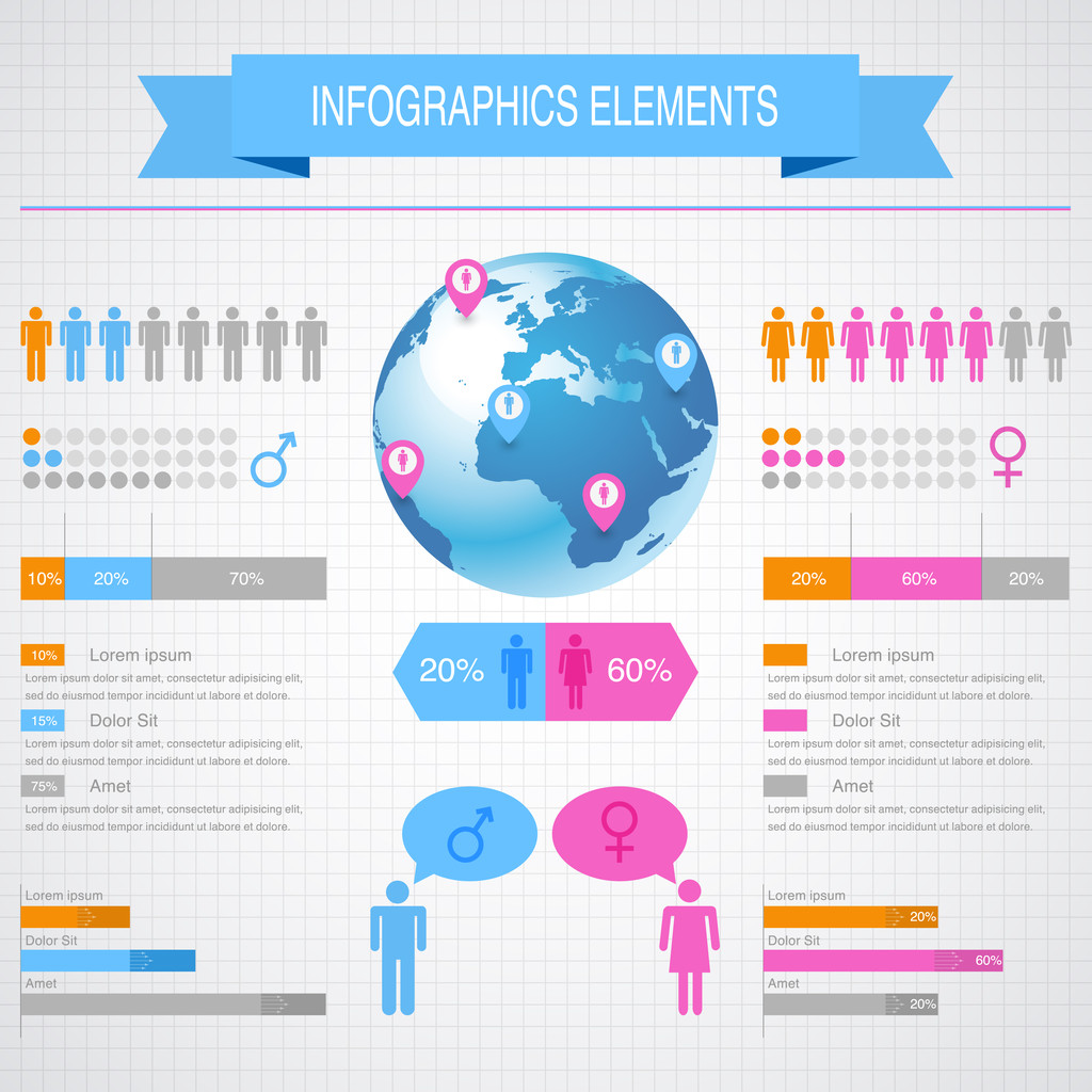 Инфографические элементы бизнеса векторная иллюстрация
 - Вектор,изображение