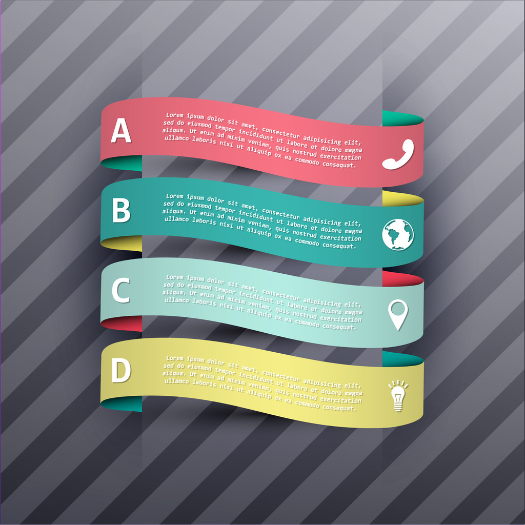 Steps process banners vector illustration - Vector, Image