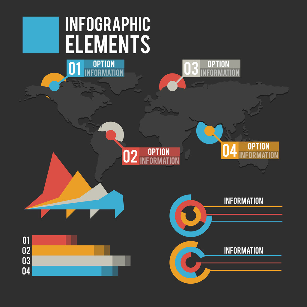 zakelijke infographic elementen vector illustratie - Vector, afbeelding