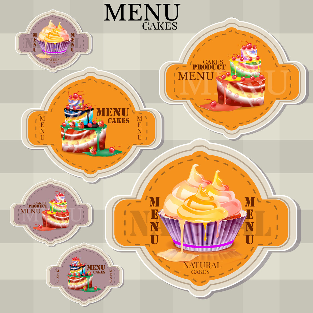 vector website ontwerpsjabloon voor café of restaurant - Vector, afbeelding