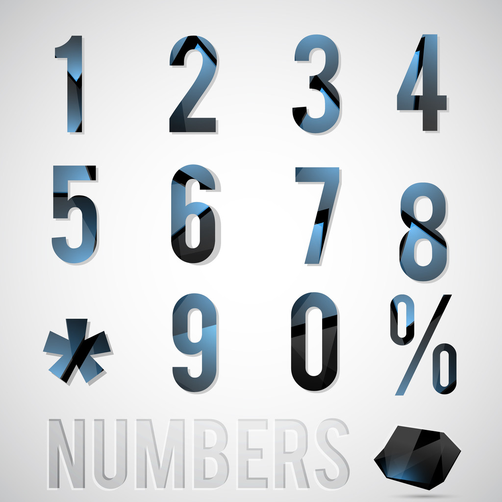 Vector numbers vector illustration - Vector, Image