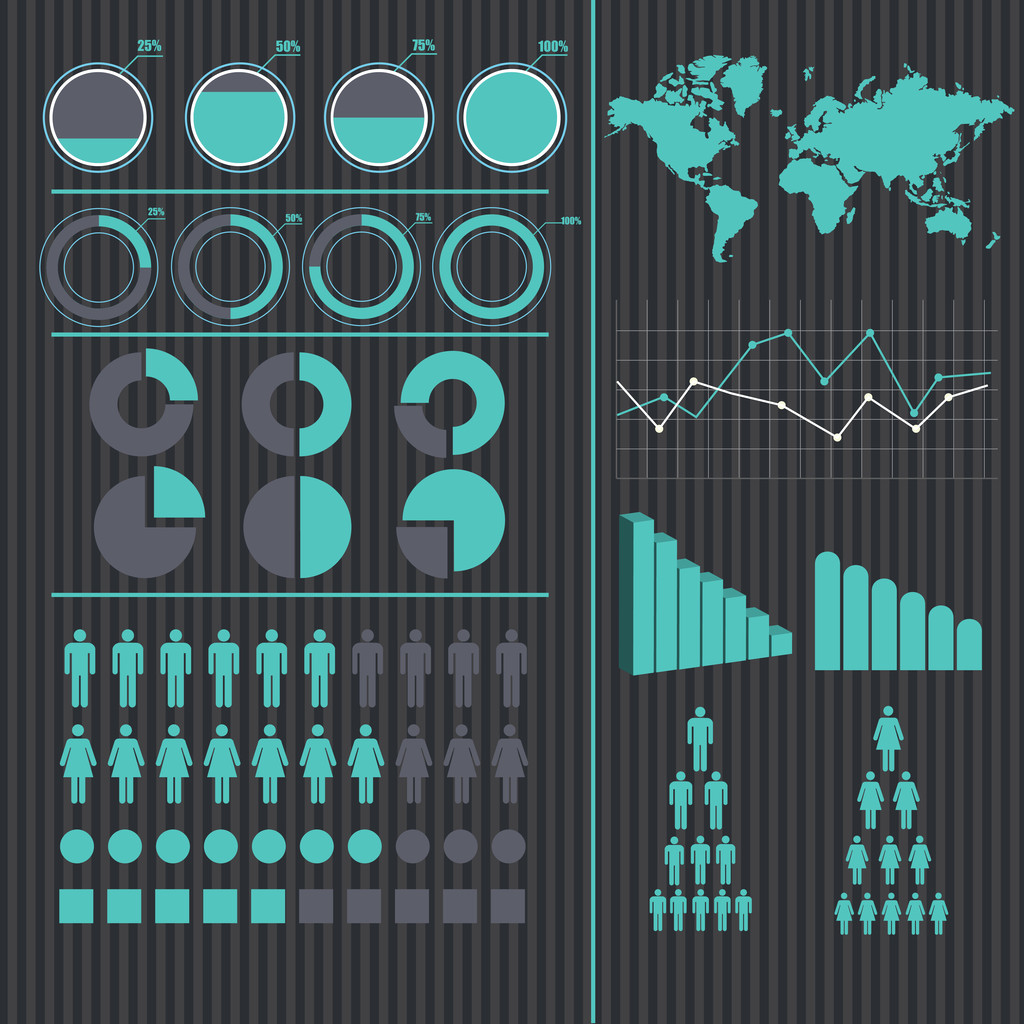 Business infographic prvky vektorové ilustrace - Vektor, obrázek