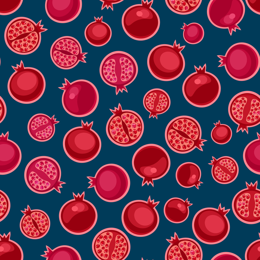 pomegranates seamless pattern - Photo, Image