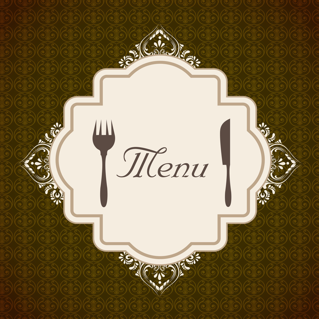 Restaurace menu card design. - Vektor, obrázek