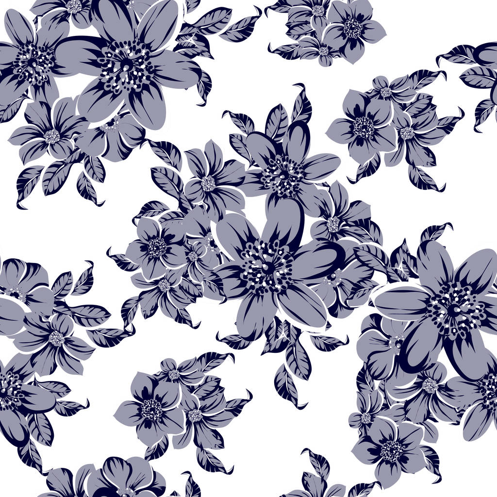 Vector εικονογράφηση της εκλεκτής ποιότητας λουλούδια μοτίβο φόντου - Διάνυσμα, εικόνα