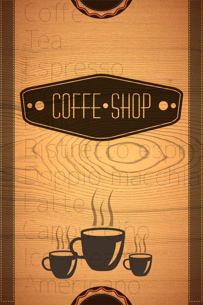 Векторная иллюстрация кофейного магазина
 - Вектор,изображение