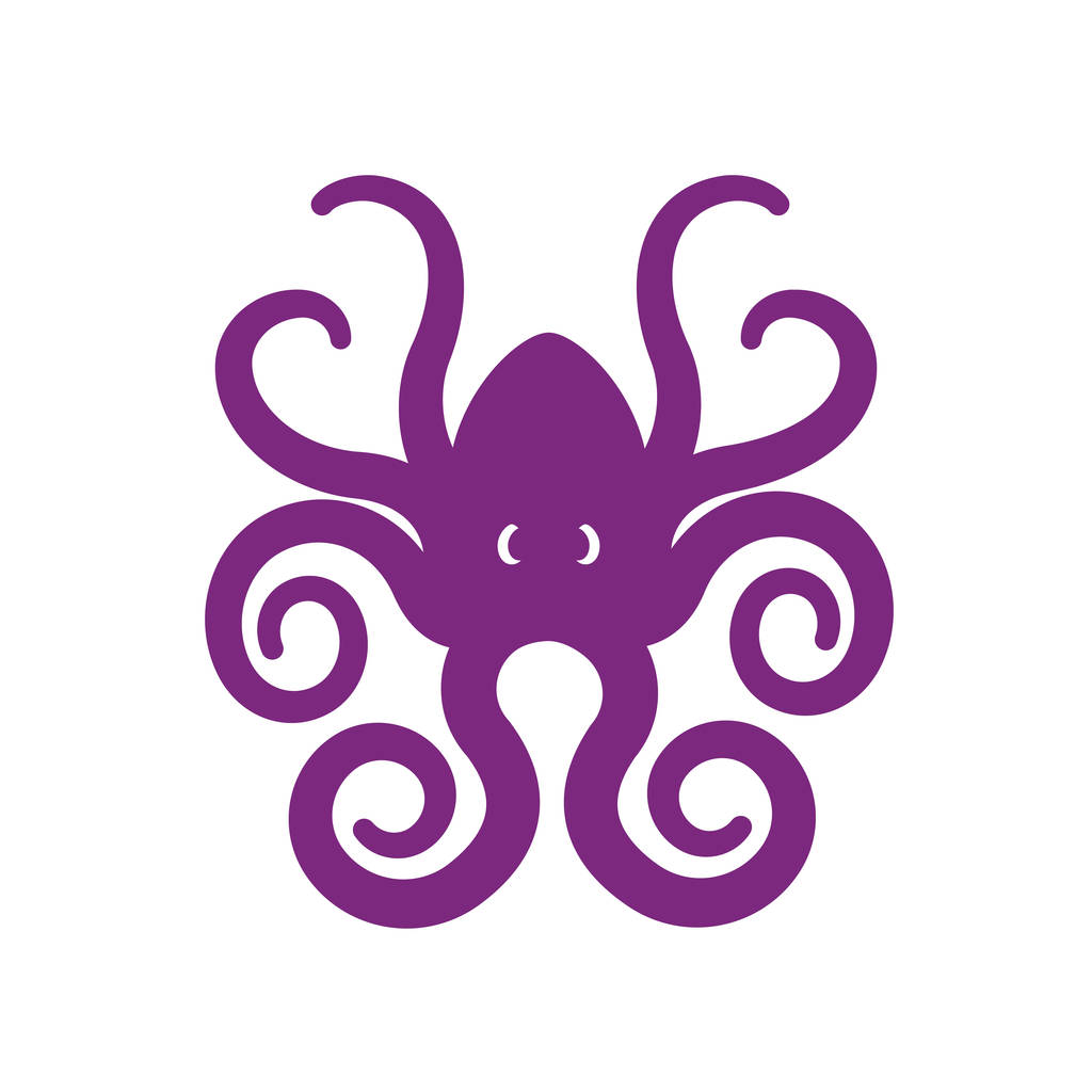 Tvar složené grafiky chobotnice - Vektor, obrázek