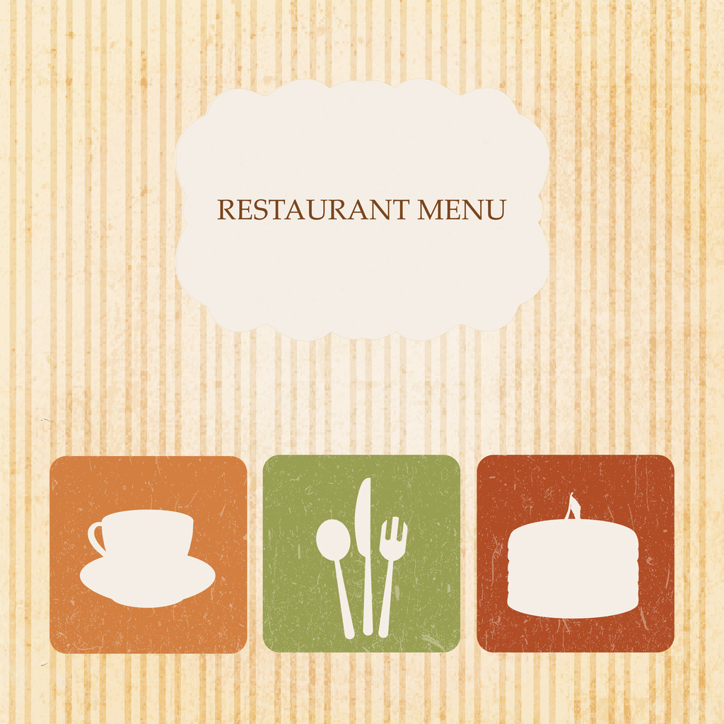 Design de menu restaurant vintage
. - Vecteur, image