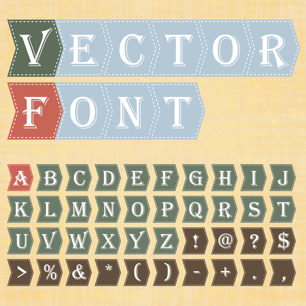Vektorové písmo, vektorové ilustrace - Vektor, obrázek