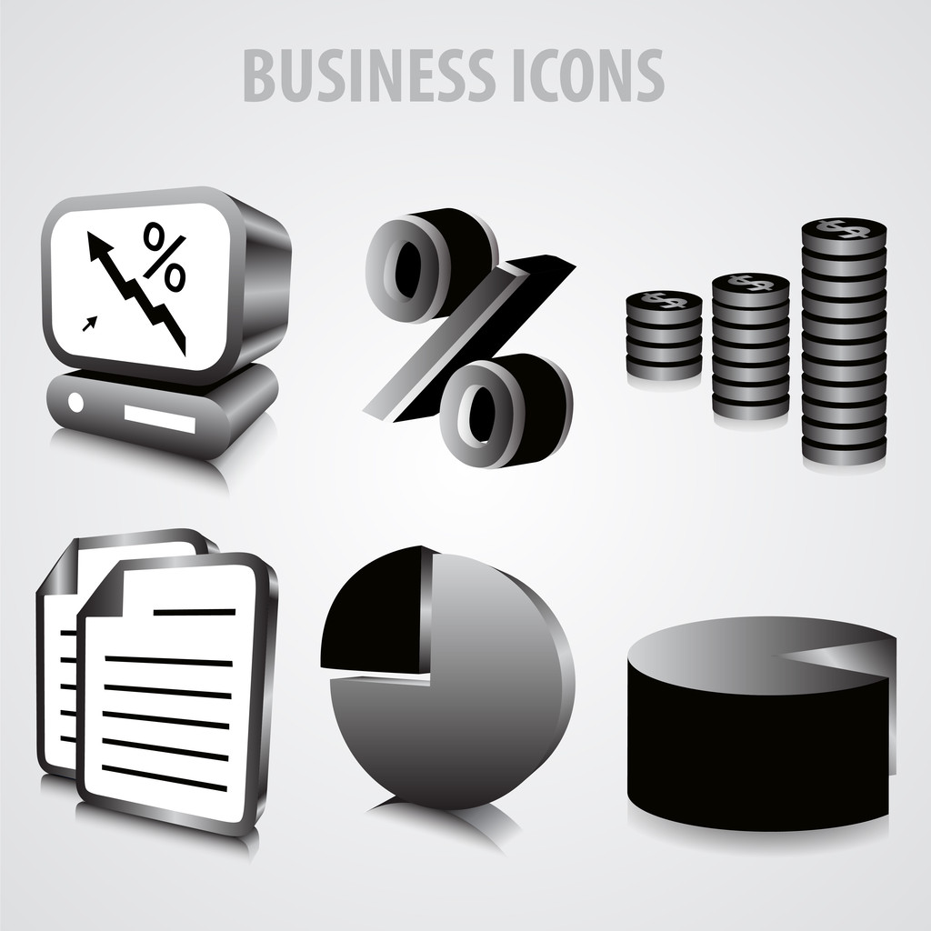 vector conjunto de iconos de negocio. - Vector, Imagen