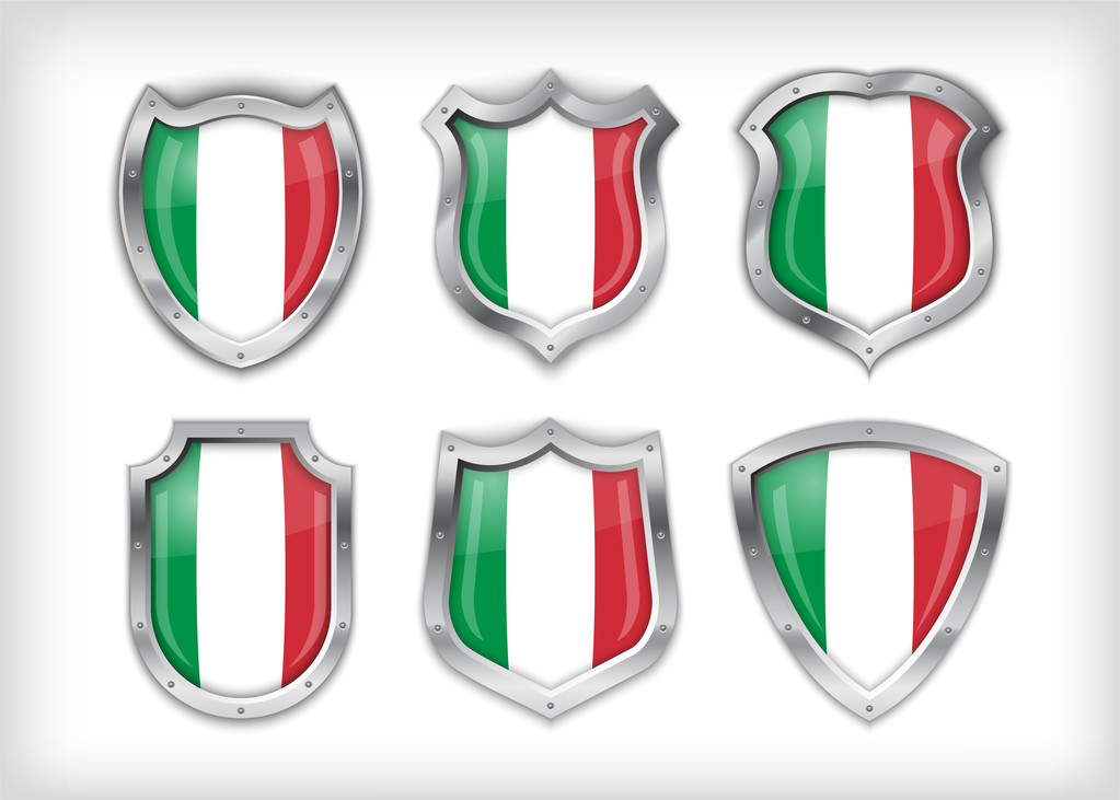 vettore etichetta di sicurezza italiana su bianco
 - Vettoriali, immagini