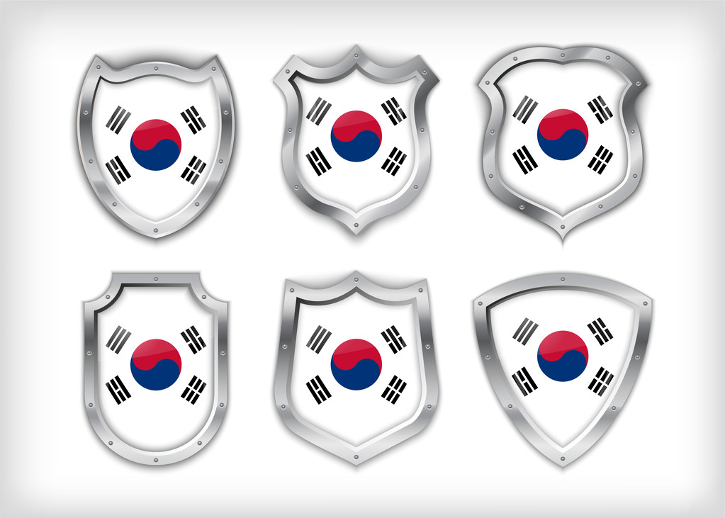 South Korea vector shield - Vector, Image