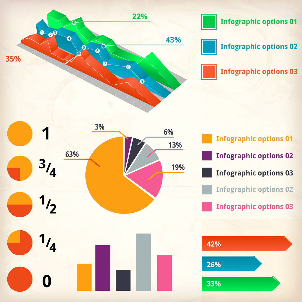 Σύνολο στοιχείων infographics - Διάνυσμα, εικόνα