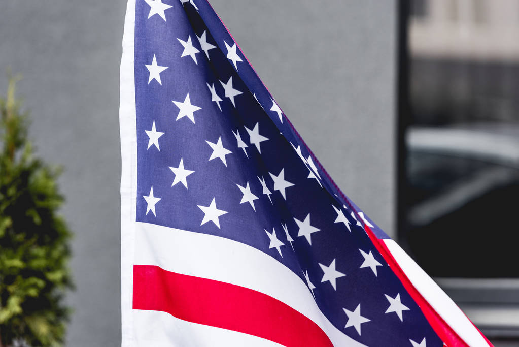 nationale Amerikaanse vlag met sterren en strepen - Foto, afbeelding