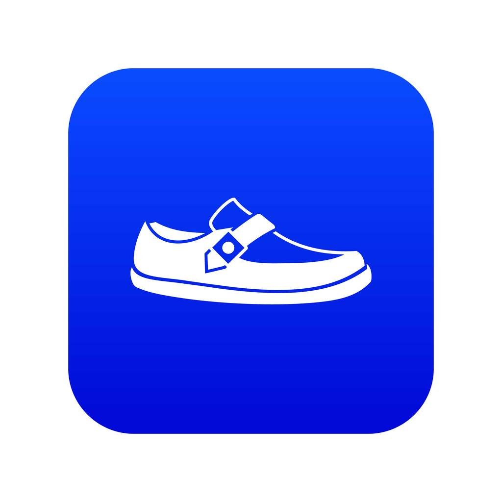 Hombres mocasín icono digital azul
 - Vector, Imagen