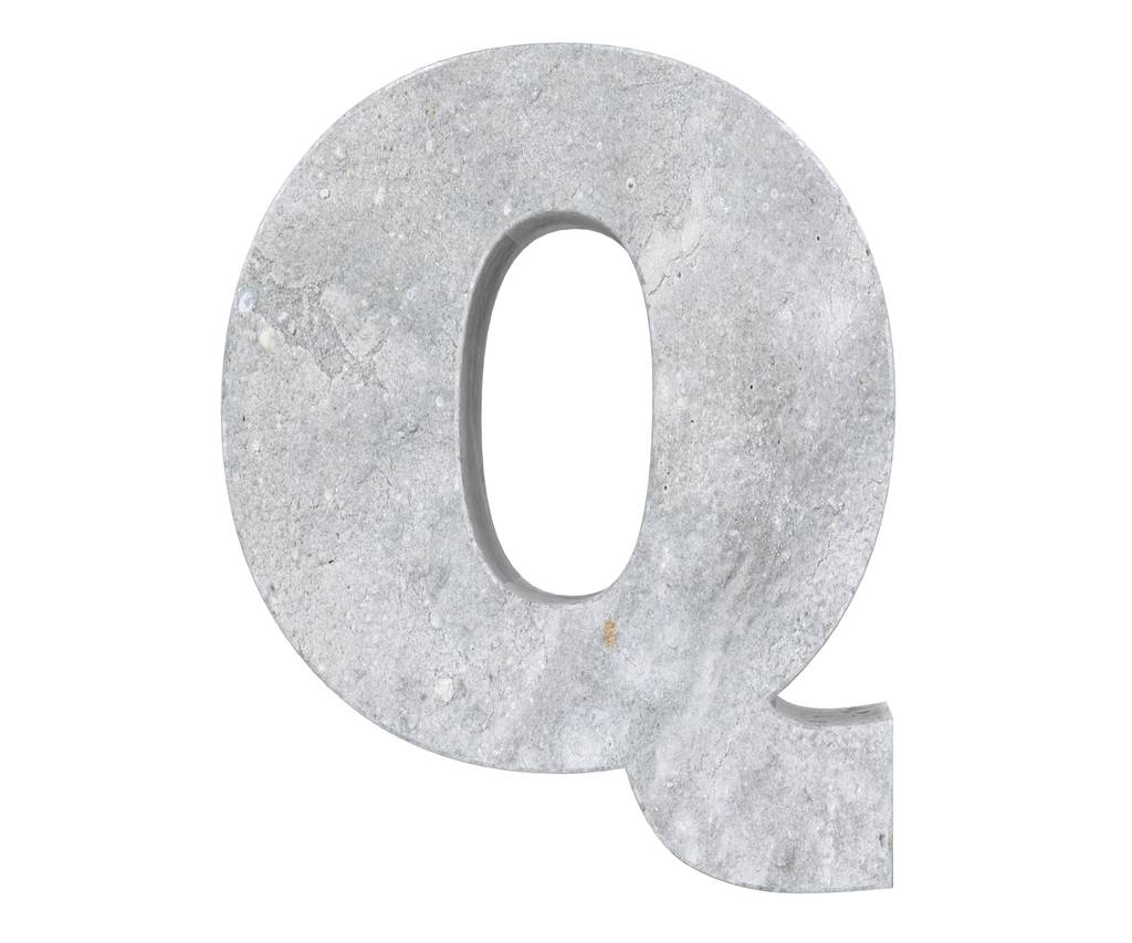 Konkrétní písmeno - Q izolovaných na bílém pozadí. 3D vykreslování obrázku - Fotografie, Obrázek