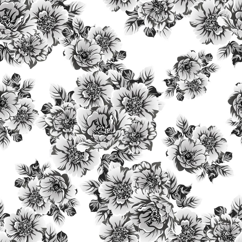 vectorillustratie van vintage bloemen patroon achtergrond - Vector, afbeelding