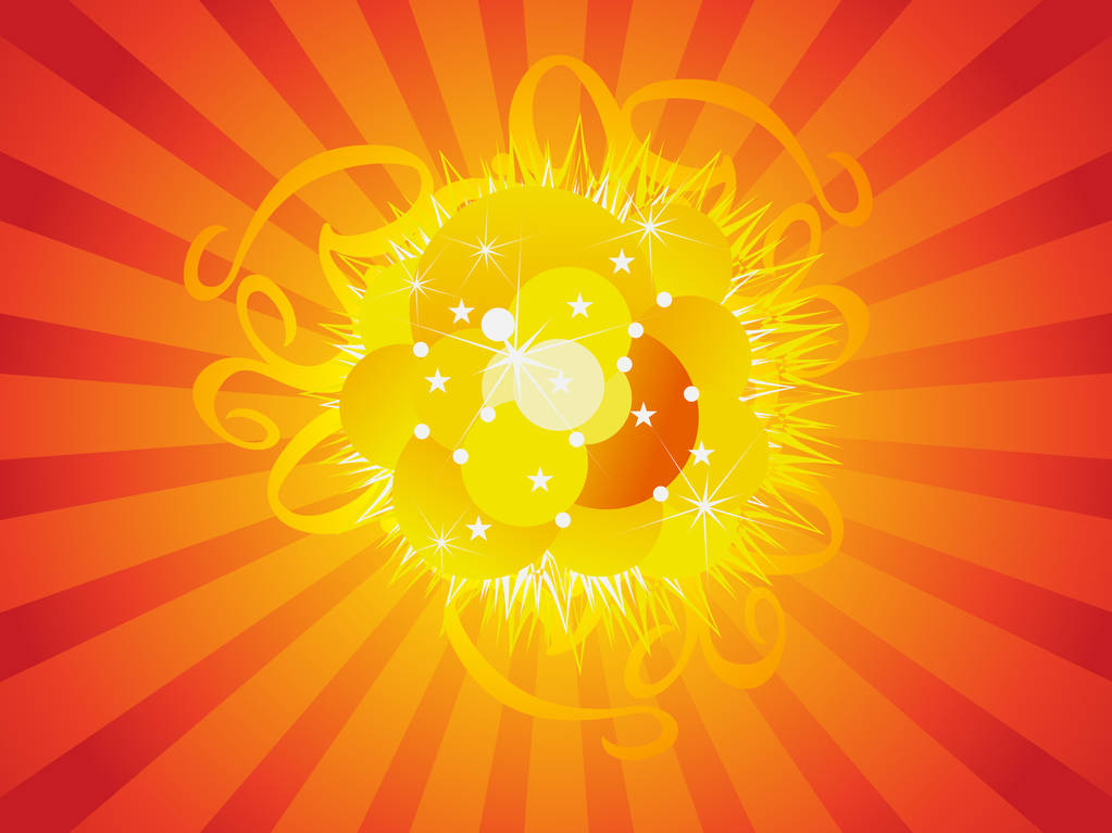abstract artistic creative bomb explode - Vector, Image