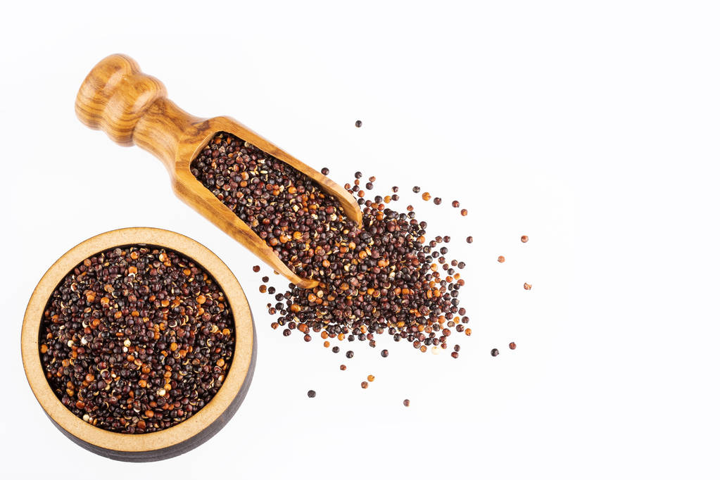Zaden van zwarte quinoa - Chenopodium quinoa - Foto, afbeelding