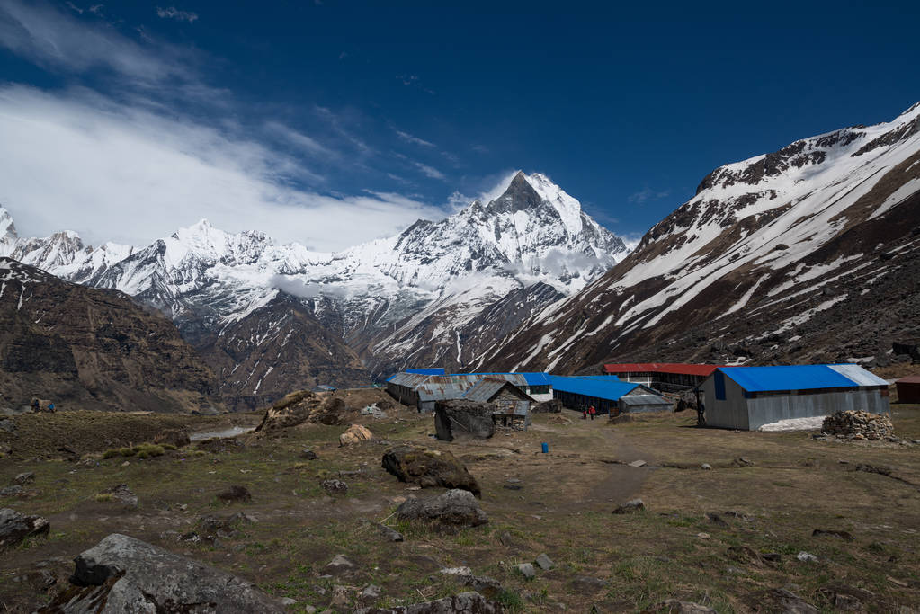 Annapurna sanktuarium Trek w Nepalu Himalaya - Zdjęcie, obraz