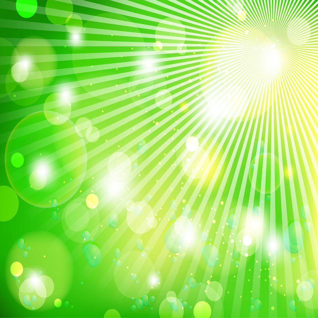 緑色の光の背景、ベクトル イラスト - ベクター画像
