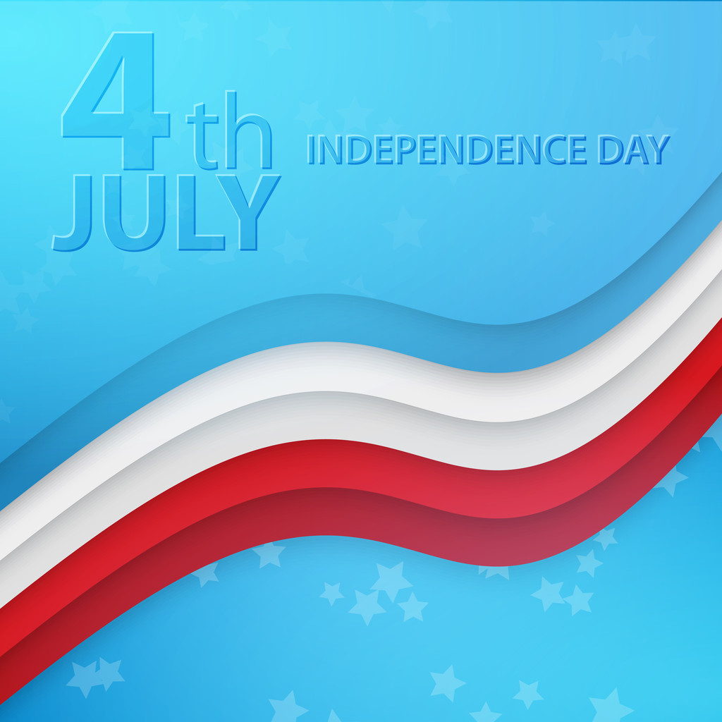 Jour de l'Indépendance 4 juillet fond vectoriel
 - Vecteur, image