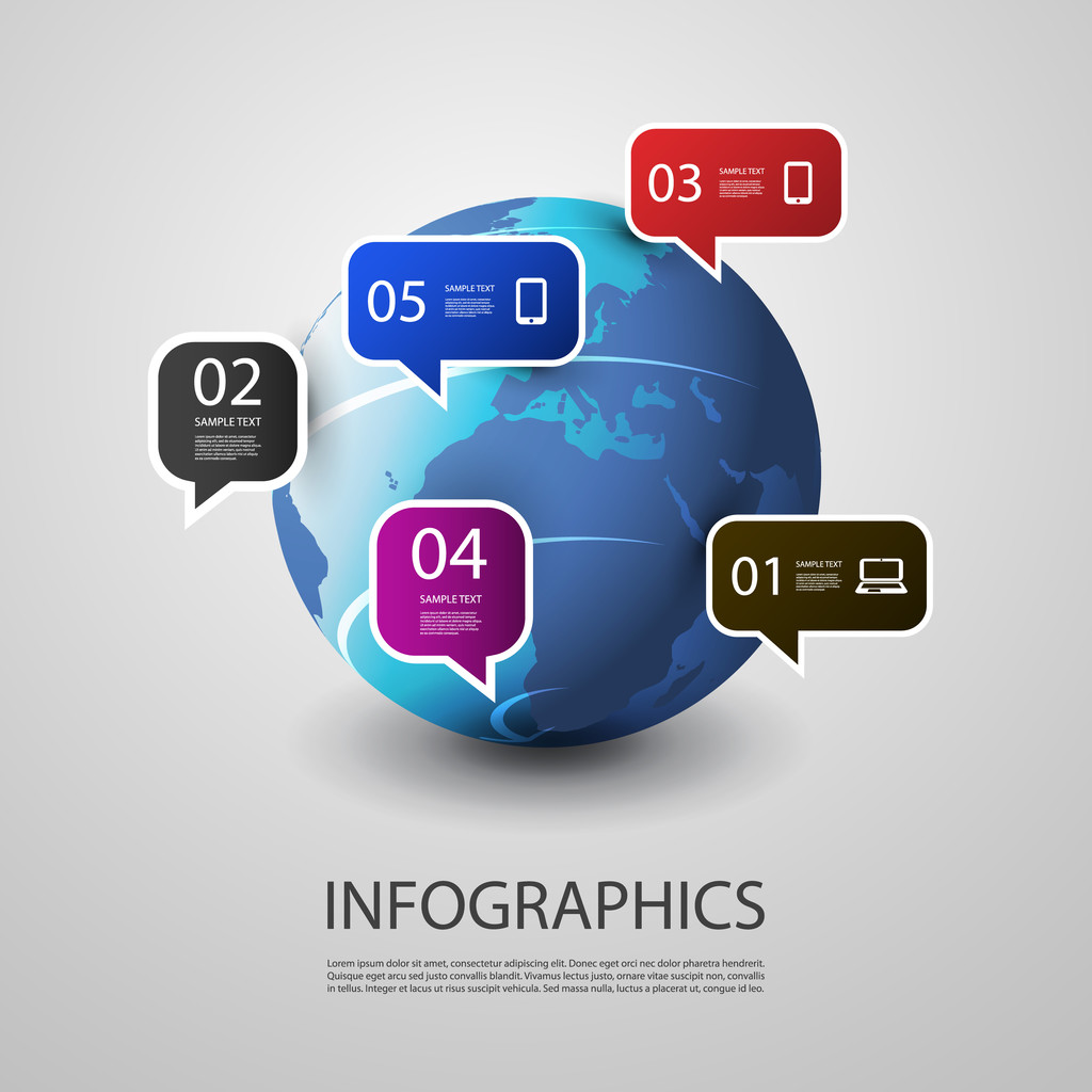 Diseño infográfico
 - Vector, Imagen