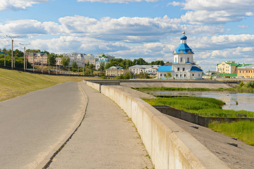 June 2, 2016: Embankment of the Cheboksary Bay with temples and  - Photo, Image