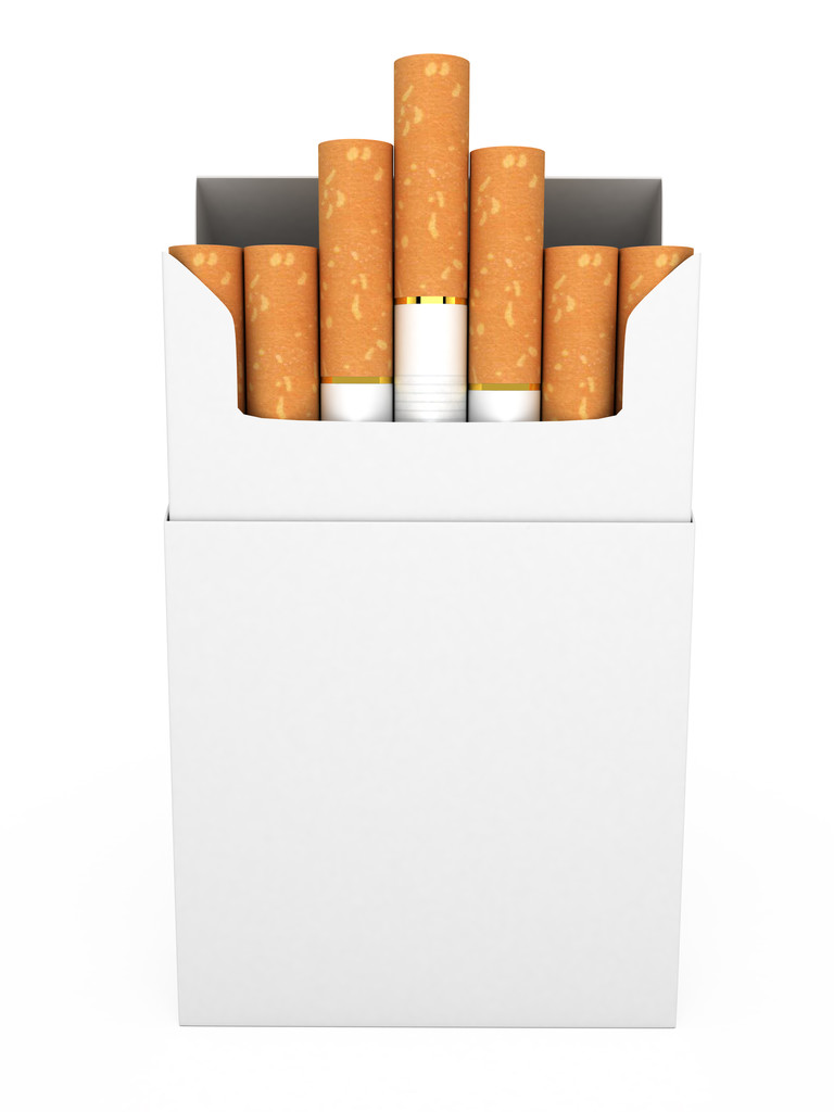 Открыть полную пачку сигарет изолированы
 - Фото, изображение