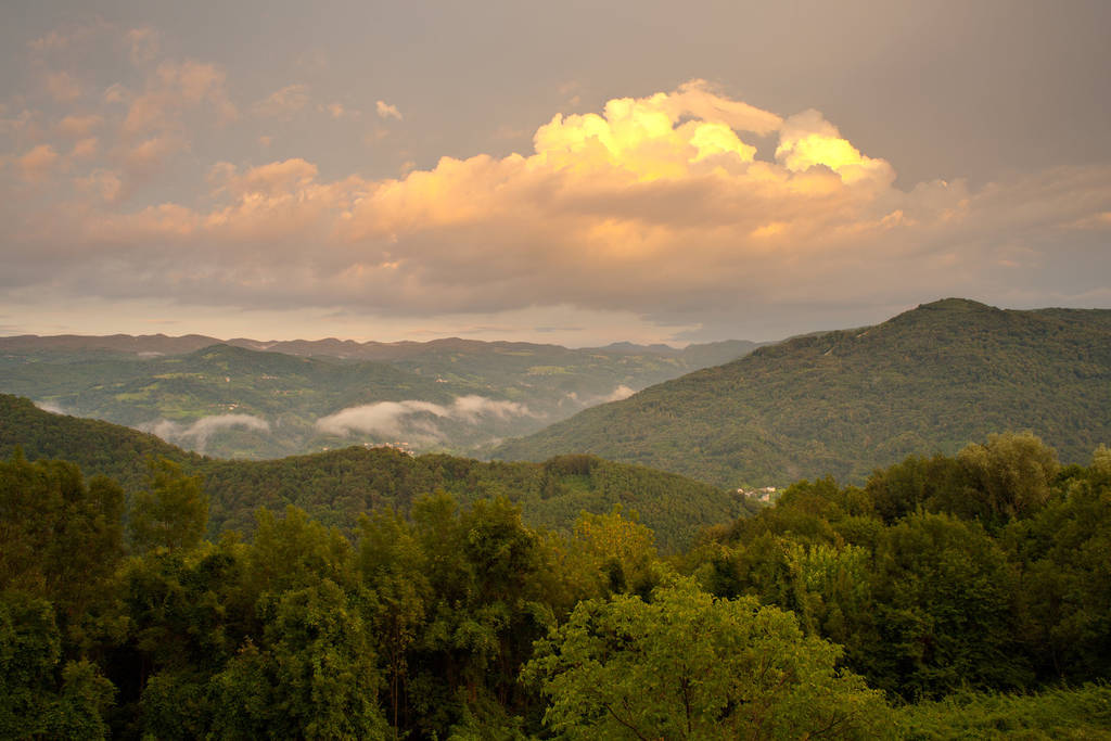 άποψη της κοιλάδας soca, Σλοβενία - Φωτογραφία, εικόνα