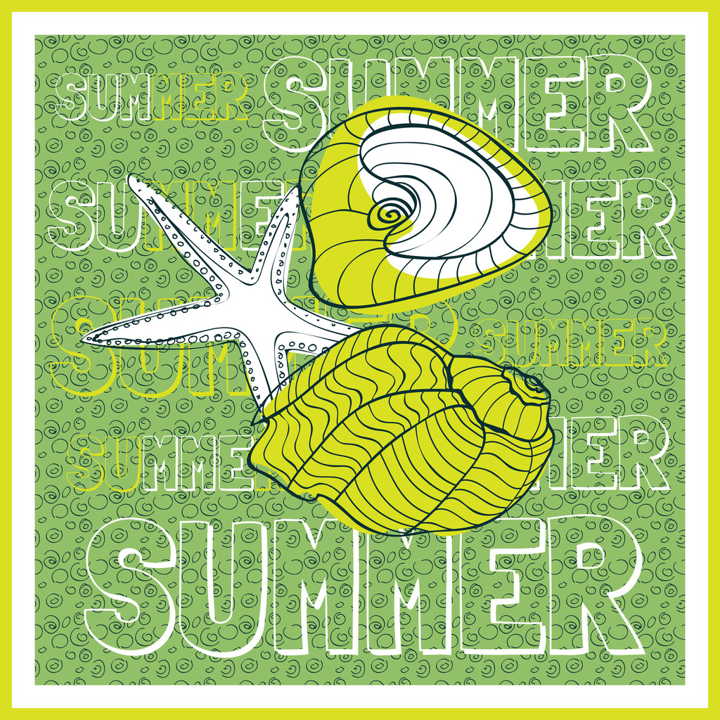 Summer holiday vector background - Vector, Image