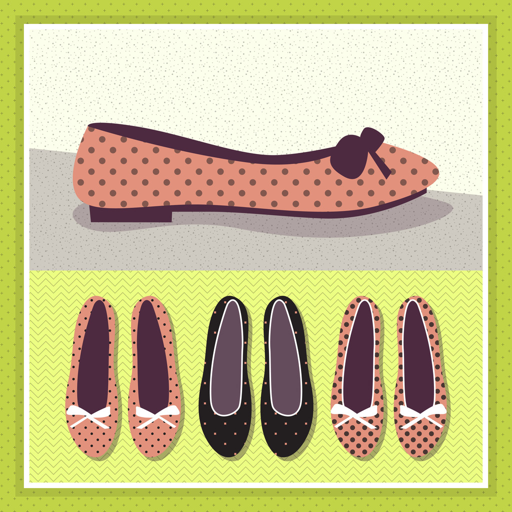 Schuhe vintage illustration vektor illustration   - Vektor, Bild