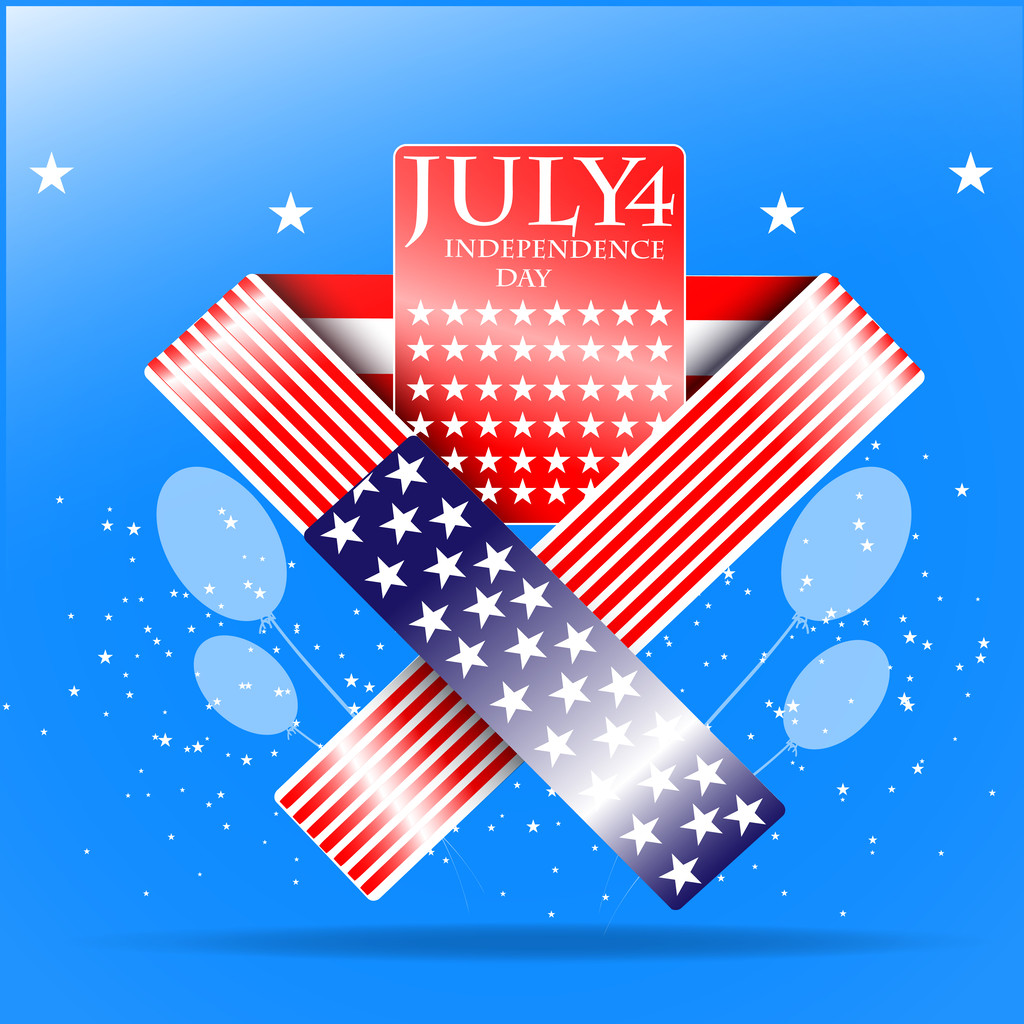 USA independence day illustration - Vector, Image