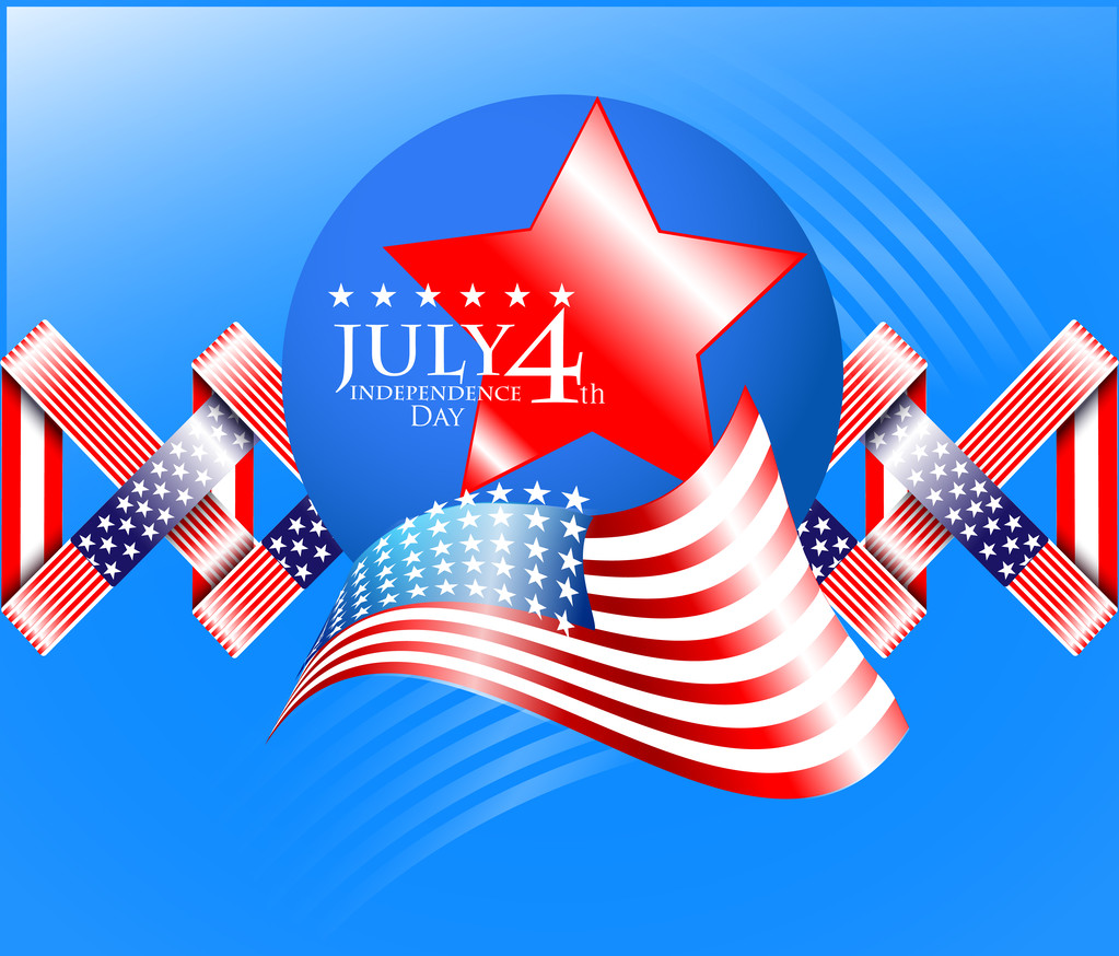 EE.UU. día de la independencia ilustración
 - Vector, Imagen