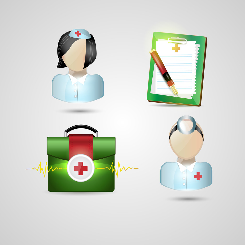 Icones de medicina conjunto ilustração vetorial
   - Vetor, Imagem